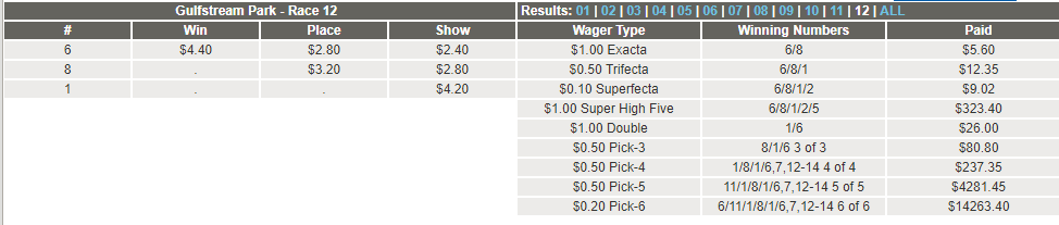 Name:  6 8 exacta results.PNG
Views: 386
Size:  19.7 KB