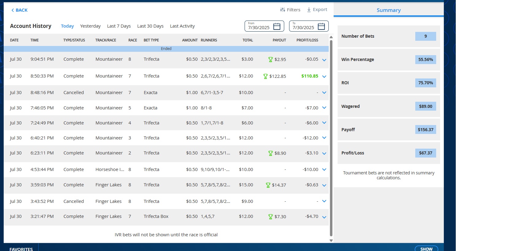 Name:  MRN TOTAL BETS FOR THE DAY.jpg
Views: 293
Size:  238.0 KB
